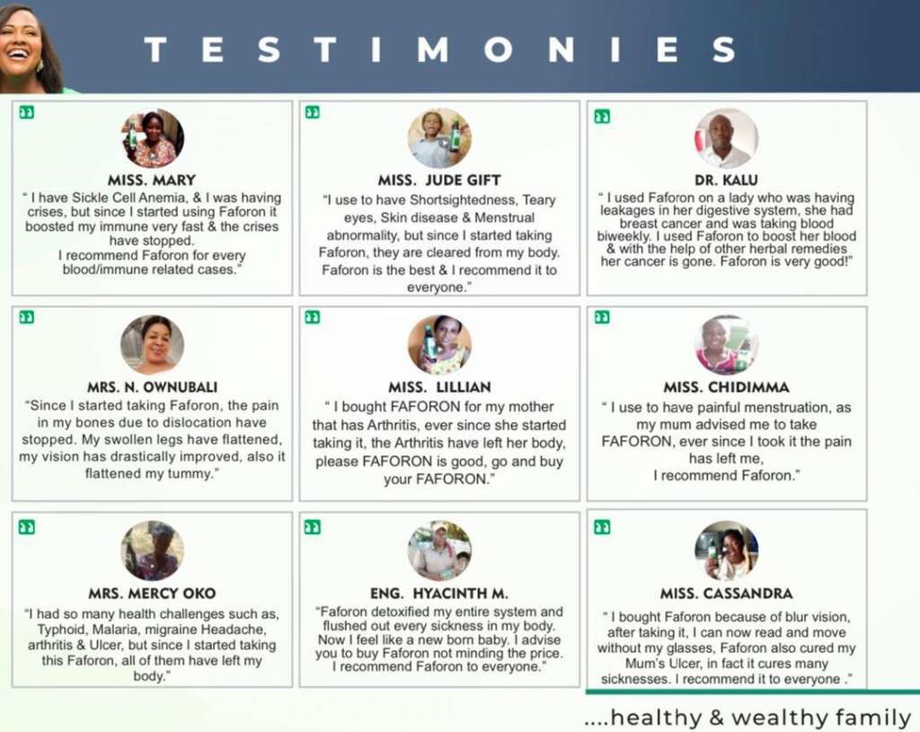 faforon herbal testimonies